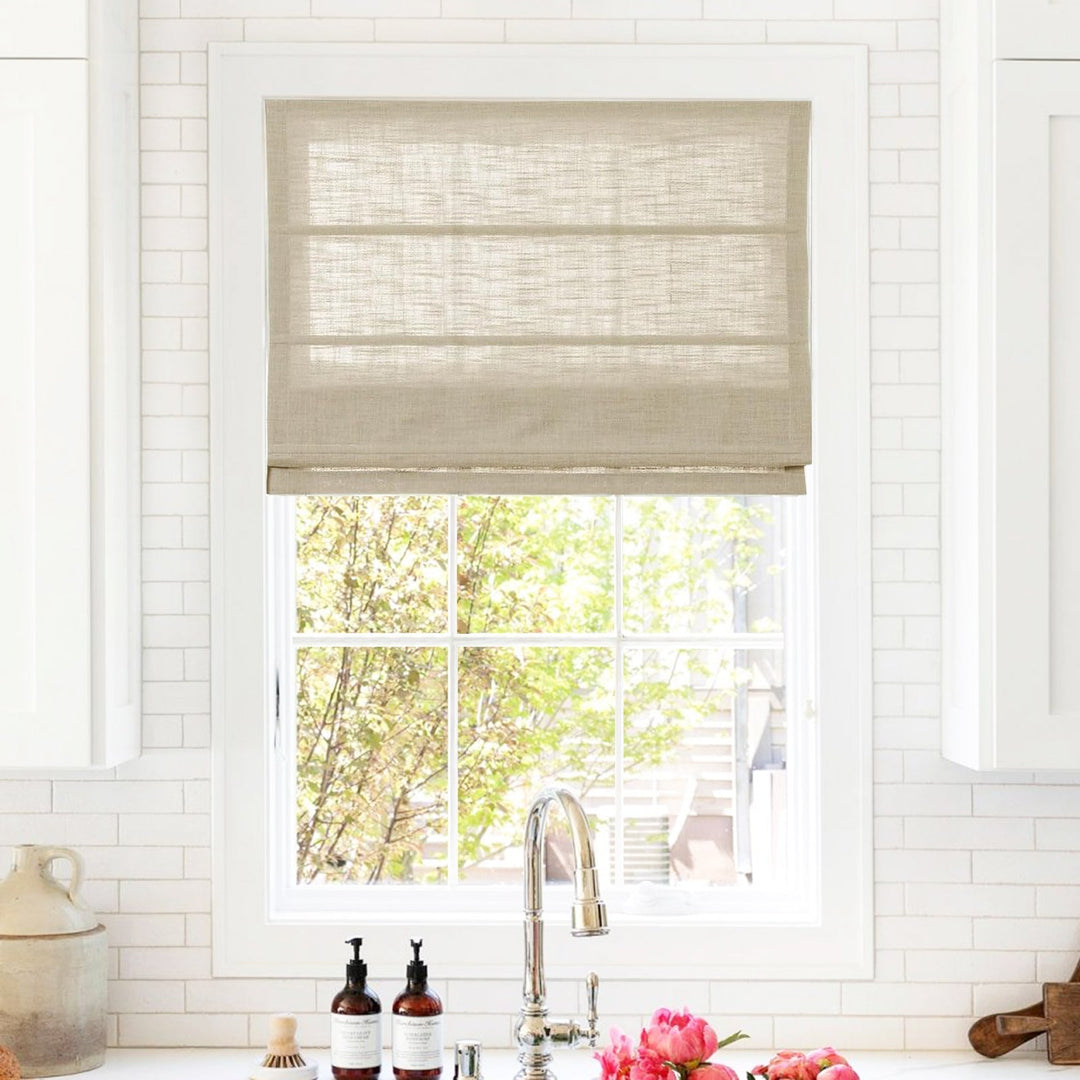 Linen Roman Shades & Custom Cordless Blinds: Elevate Your Indoor Windows with Style
