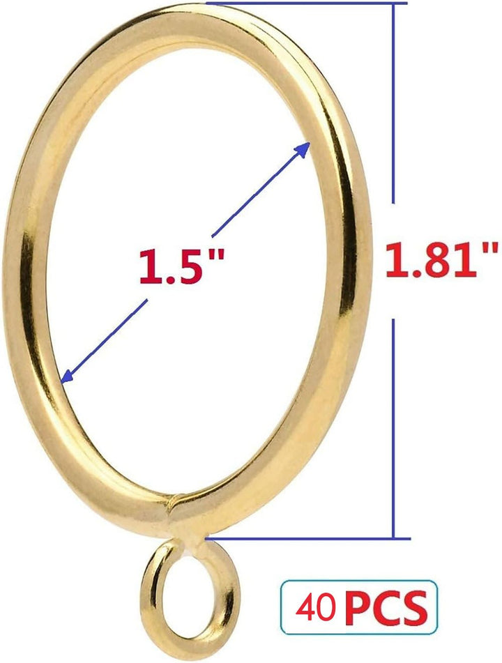 gold curtain rings for drapes