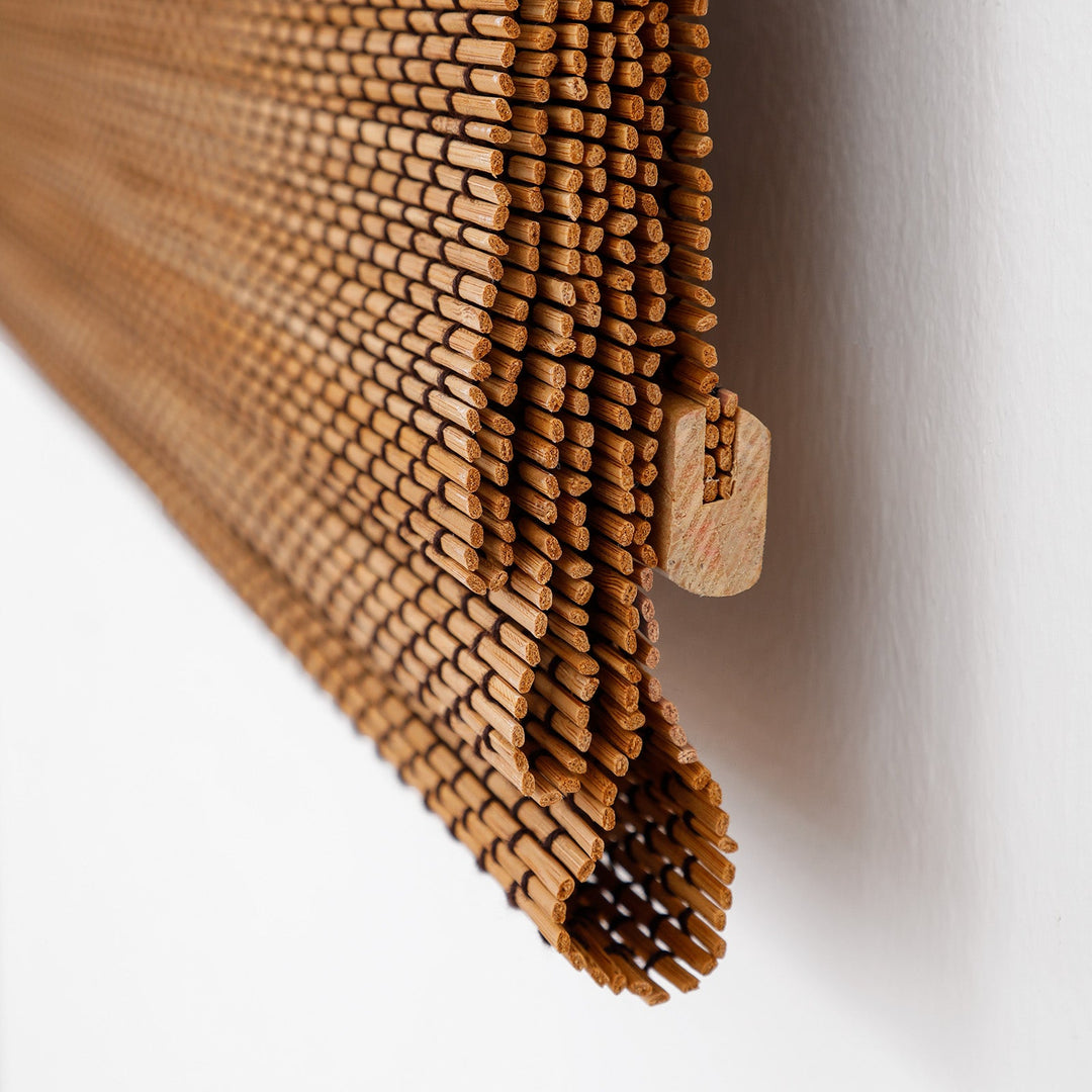 Cordless Bamboo Roman Shade Blind, Light Filtering