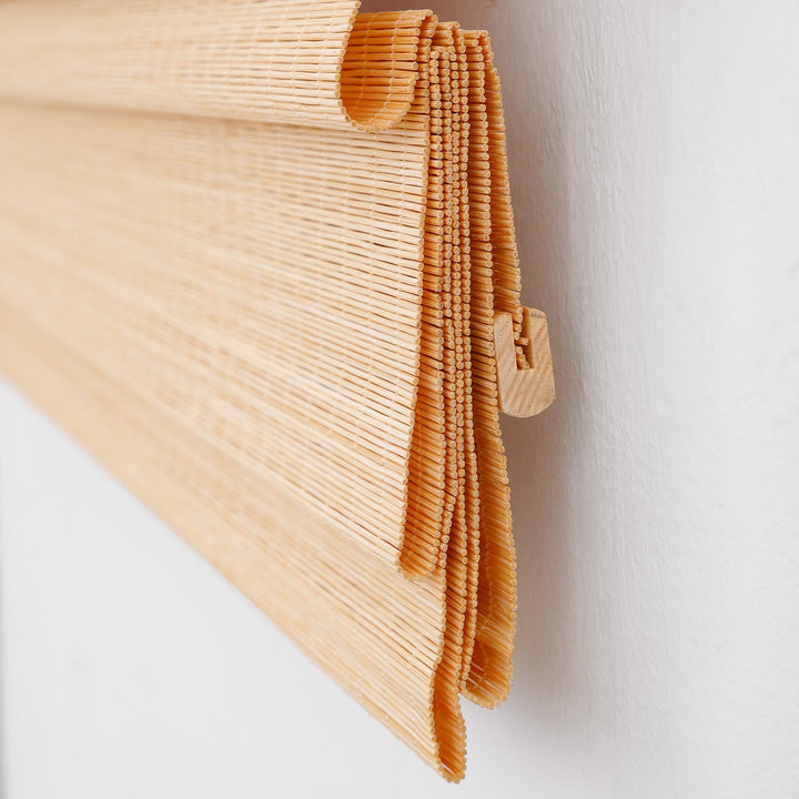 Cordless Bamboo Roman Shade Blind, Light Filtering
