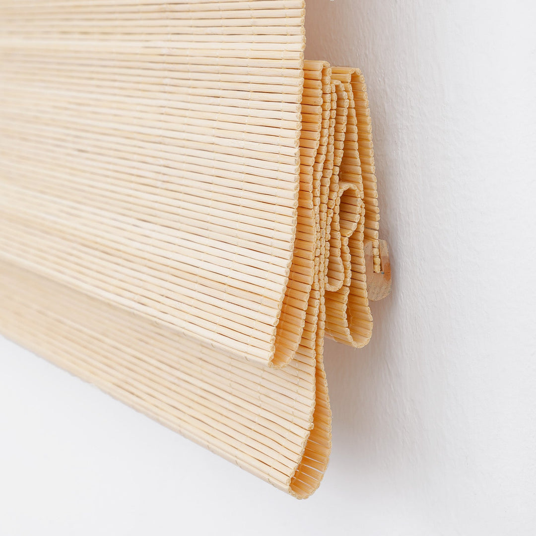Cordless Bamboo Roman Shade Blind, Light Filtering