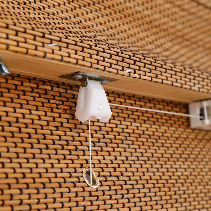 Cordless Bamboo Roman Shade Blind, Light Filtering