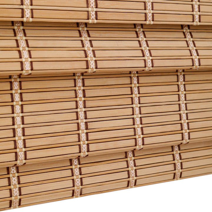 Cordless Bamboo Roman Shade Blind, Light Filtering