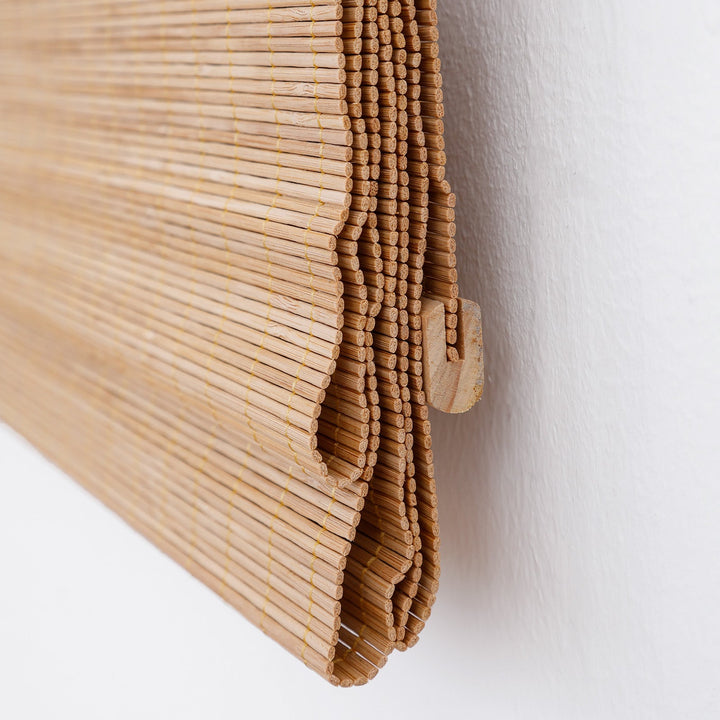 Cordless Bamboo Roman Shade Blind, Light Filtering