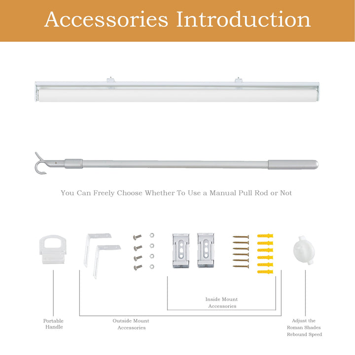 Cordless Roller Shades, 100% Blackout Window Blinds, UV Protection Heat Blocking, Custom, Pull Down Shades Window for Bedroom Living Room Kitchen Bathroom, Easy to Install