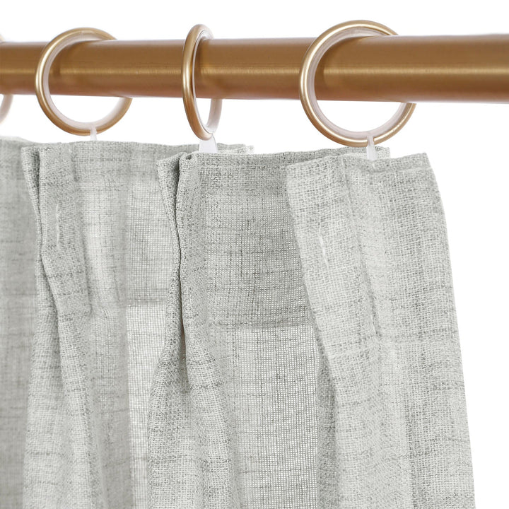 Linen Curtains Custom, Curtain with Hooks,1 Panel, Drapes Neutral Modern Farmhouse for Living Room Bedroom Office