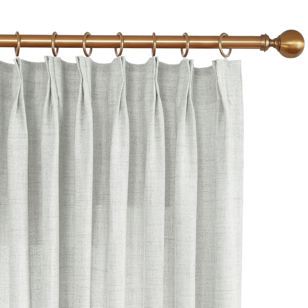 Linen Curtains Custom, Curtain with Hooks,1 Panel, Drapes Neutral Modern Farmhouse for Living Room Bedroom Office