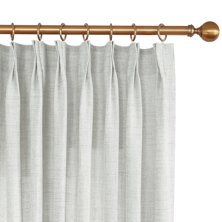 Linen Curtains Custom, Curtain with Hooks,1 Panel, Drapes Neutral Modern Farmhouse for Living Room Bedroom Office