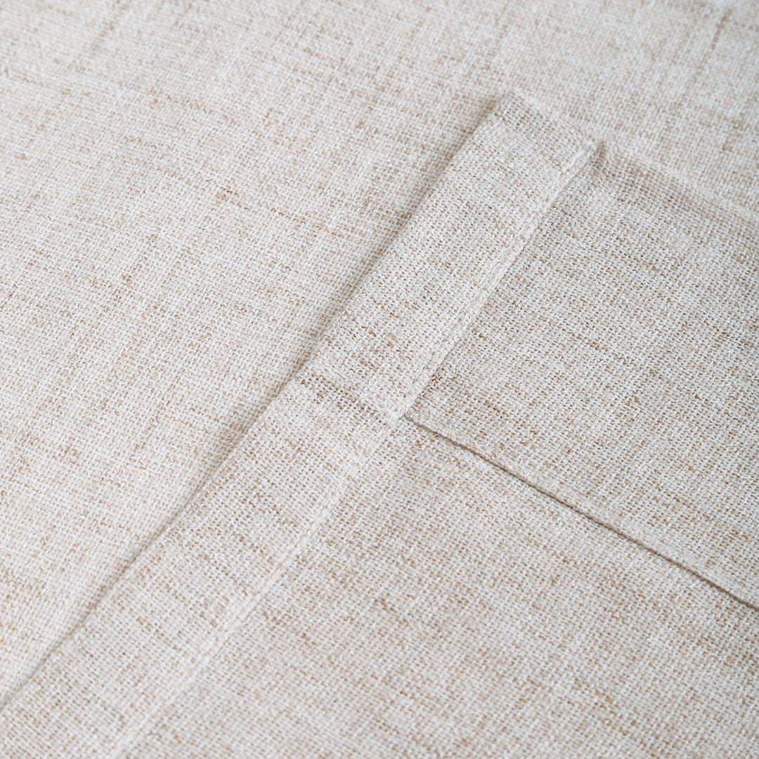 Linen Curtains Custom, Curtain with Hooks,1 Panel, Drapes Neutral Modern Farmhouse for Living Room Bedroom Office