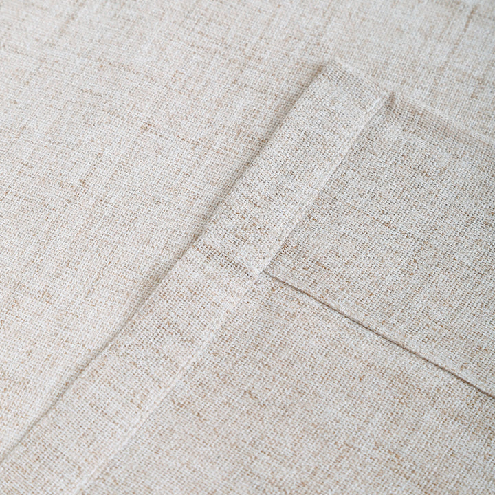 Linen Curtains Custom, Curtain with Hooks,1 Panel, Drapes Neutral Modern Farmhouse for Living Room Bedroom Office