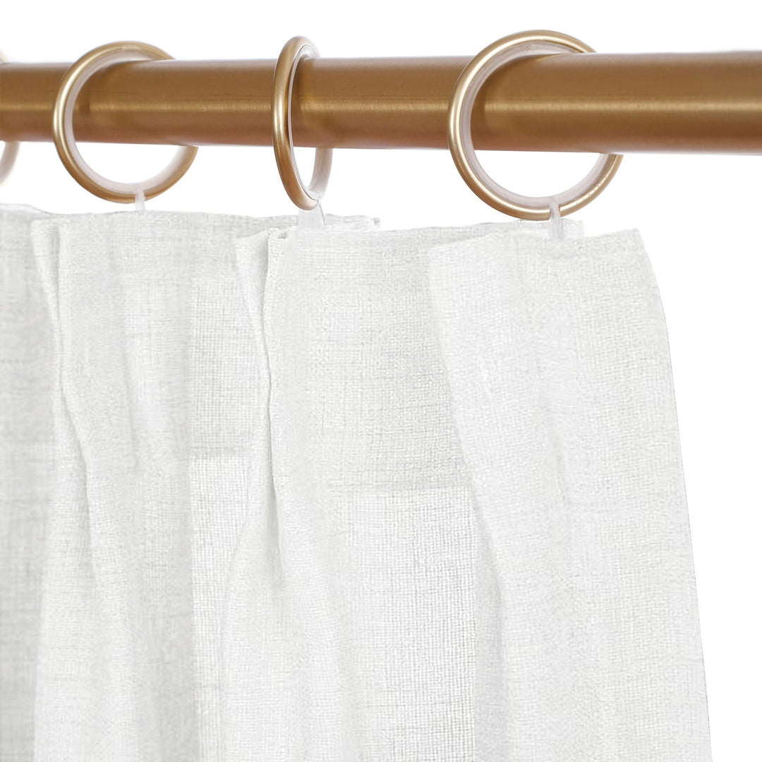 Linen Curtains Custom, Curtain with Hooks,1 Panel, Drapes Neutral Modern Farmhouse for Living Room Bedroom Office