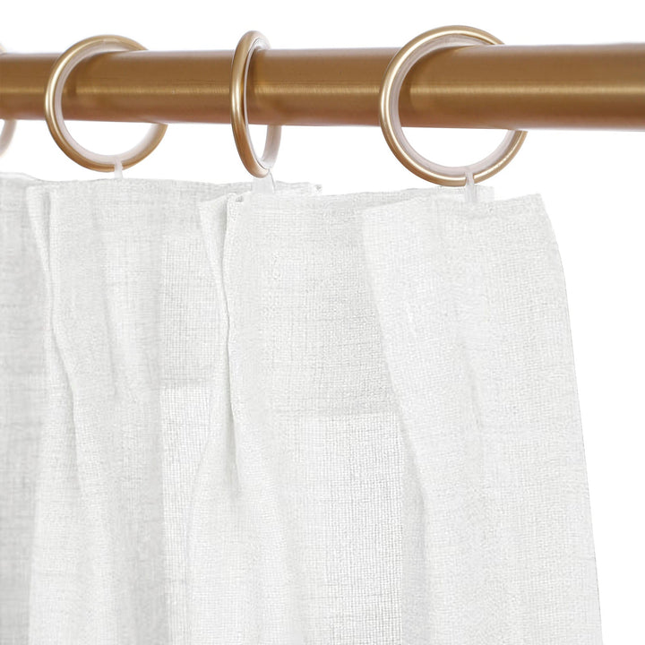Linen Curtains Custom, Curtain with Hooks,1 Panel, Drapes Neutral Modern Farmhouse for Living Room Bedroom Office