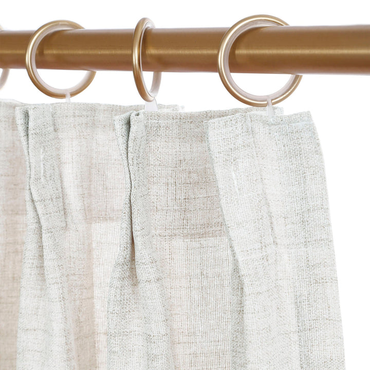 Linen Curtains Custom, Curtain with Hooks,1 Panel, Drapes Neutral Modern Farmhouse for Living Room Bedroom Office