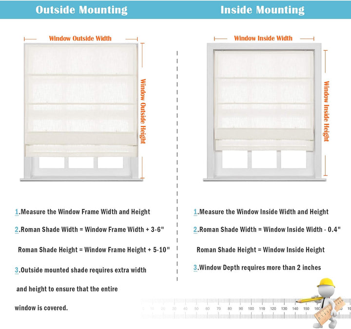 Liz Line Roman Shades Customized Roman Shade Faux Linen Roman Shade with Loop Control