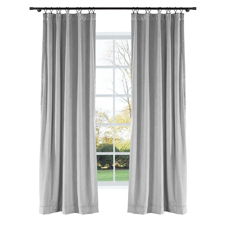 Merete Velvet Soft Curtains Custom Size and Header Type (Grommet, Rod Pocket, Pinch Pleat)