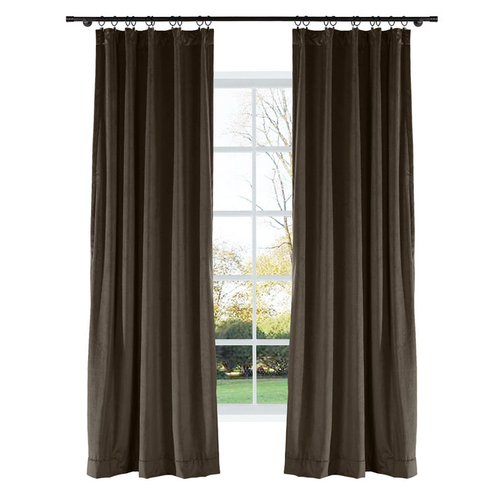 Merete Velvet Soft Curtains Custom Size and Header Type (Grommet, Rod Pocket, Pinch Pleat)