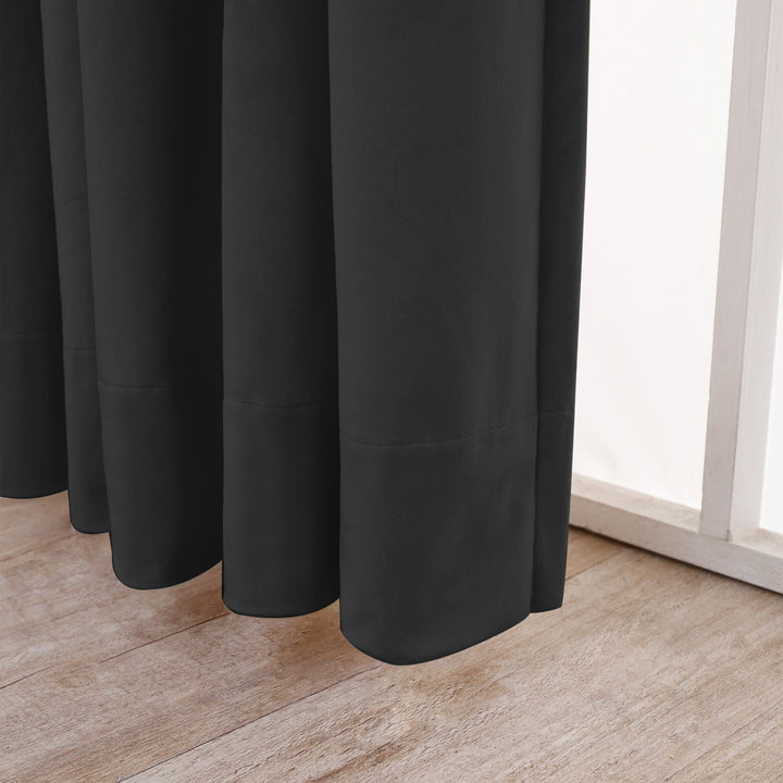 black velvet curtains