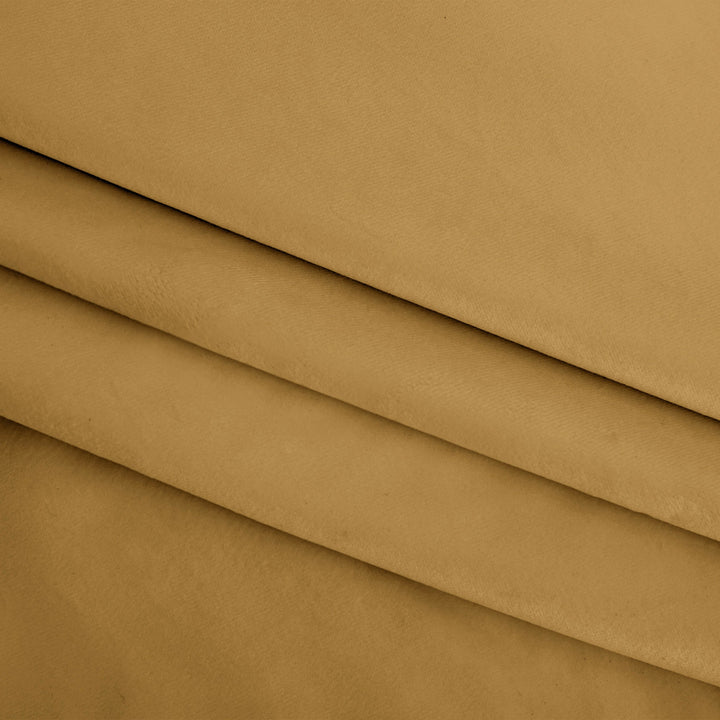 wheat velvet drapes