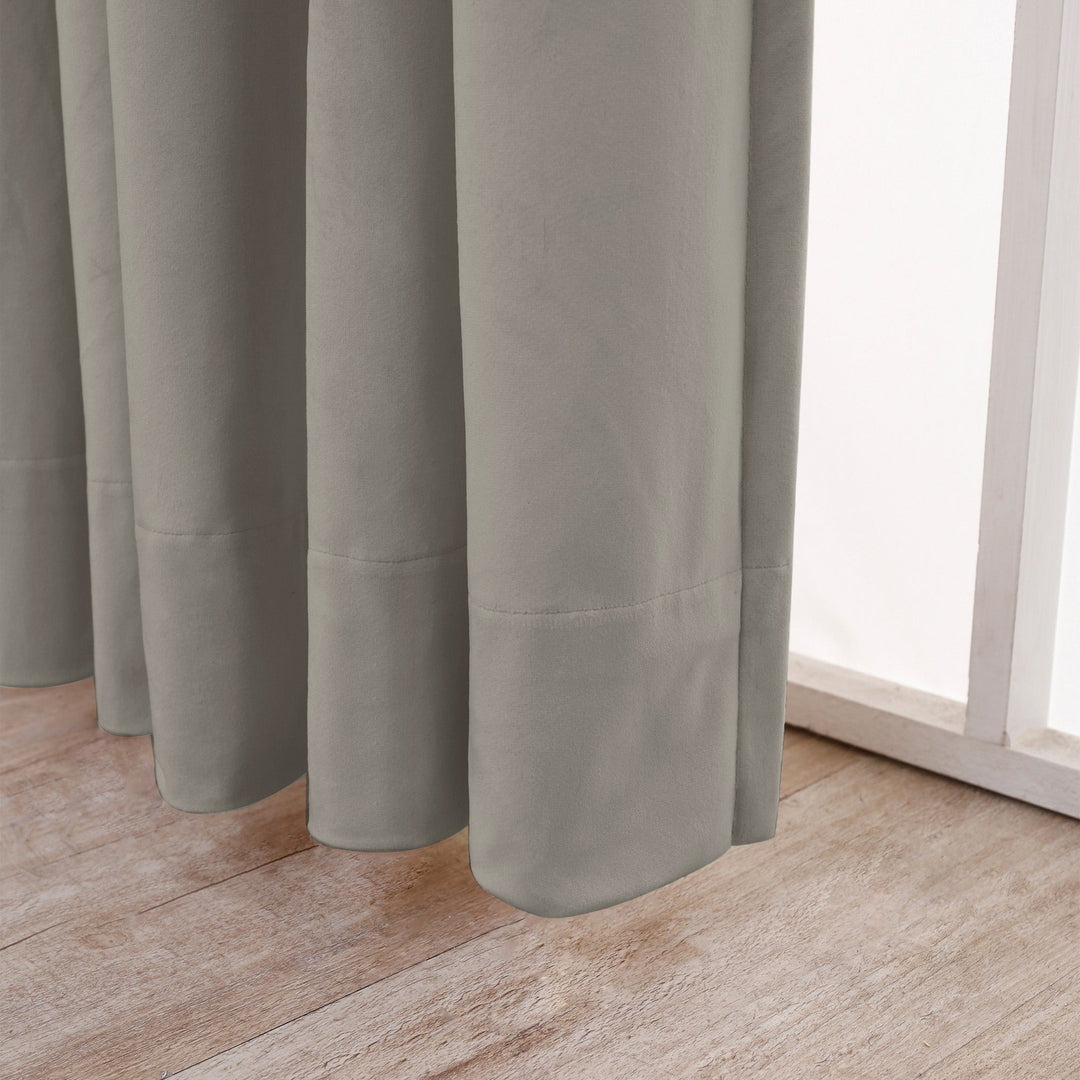 taupe pinch pleat curtains