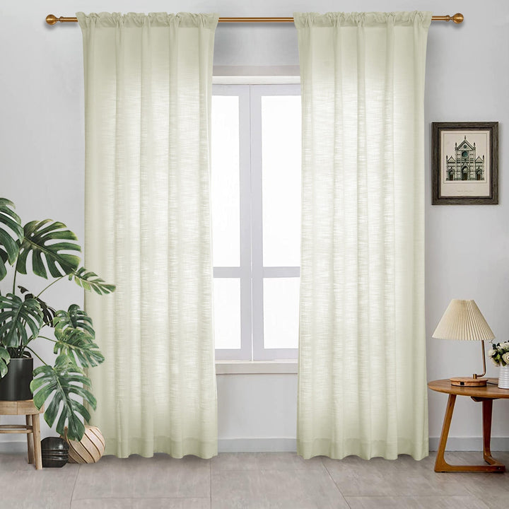 Sabrian Linen Curtain Custom Size and Header Type (Grommet, Rod Pocket, Pinch Pleat)