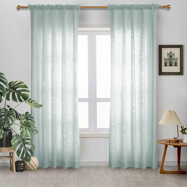 Sabrian Linen Curtain Custom Size and Header Type (Grommet, Rod Pocket, Pinch Pleat)