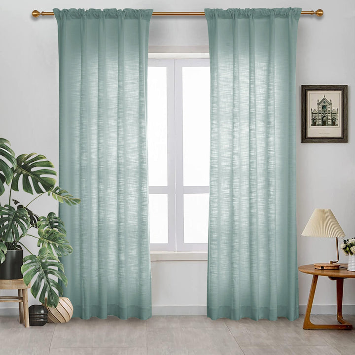 Sabrian Linen Curtain Custom Size and Header Type (Grommet, Rod Pocket, Pinch Pleat)