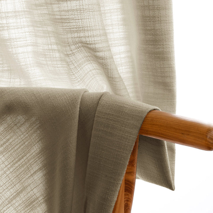 Flax cotton linen drapes