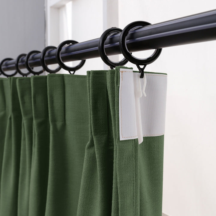 Hunter green curtains